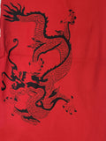 RAJ YOGA PANTS DRAGON PRINT - VERMILION