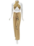 RAJ YOGA PANTS HIEROGLYPHS PRINT - 7 COLORS
