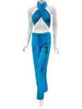 RAJ YOGA PANTS HIEROGLYPHS PRINT - 7 COLORS