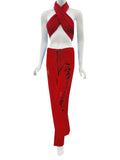 RAJ YOGA PANTS HIEROGLYPHS PRINT - 7 COLORS