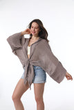 Flounce Tie-Front Kimono Wrap Leto Collection