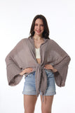Flounce Tie-Front Kimono Wrap Leto Collection