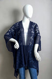 Open Front Floral Knit Kimono – Casual Elegance Leto Collection