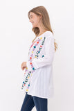 Kaya Floral Embroidered Detail Tunic - Rajimports - Women's Clothing