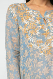 FORAL PETAL EMBROIDERED TUNIC - Rajimports - Women's Clothing
