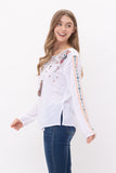AUDREY EMBROIDERED TOP - Rajimports - Women's Clothing
