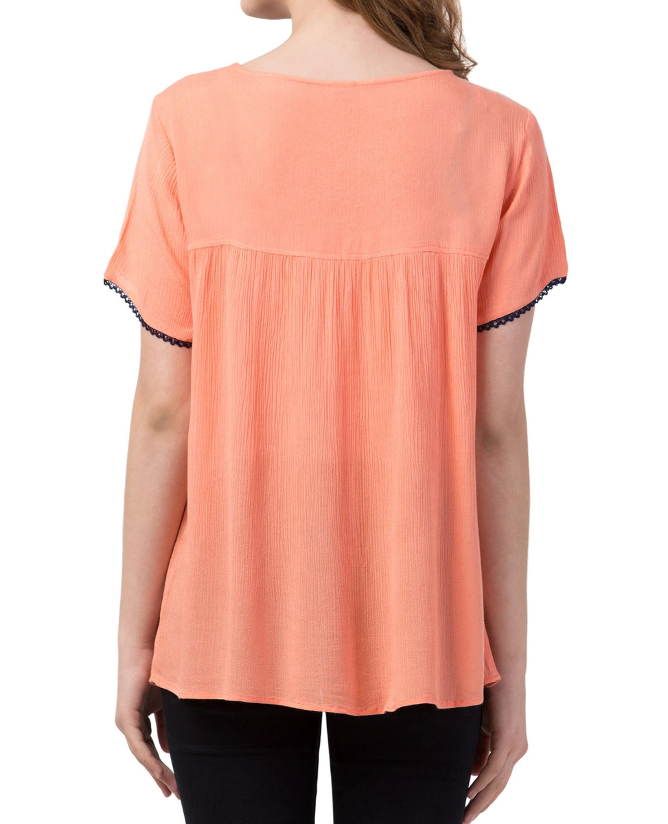 RAJ CYNTHIA EMBROIDERED TOP | Raj Imports