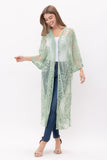 RAJ EMBROIDERED LACE DUSTER - Rajimports - Women's Clothing