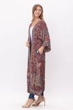 ELAINE THICK STITCH EMBROIDERED DUSTER - Rajimports - Women's Clothing
