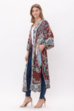 KARA THICK STITCH EMBROIDERED DUSTER - Rajimports - Women's Clothing