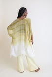 Stripe Woven Dip Dyed Kimono - Raj Imports